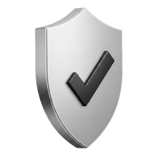 Checkmark icon rendered in 3D on the Vault Kapitstead how it works page